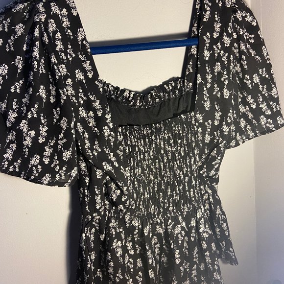 Francesca's Mi Ami Black Babydoll Top - Picture 2 of 3